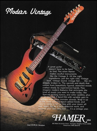 Hamer 1993 modern vintage - hamer, s