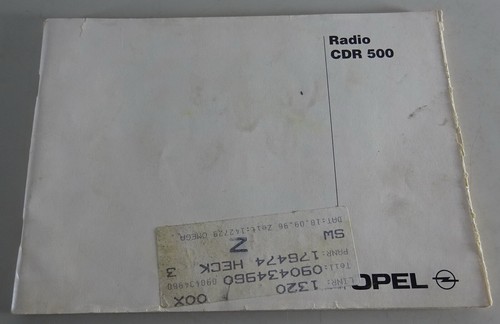 Operating instructions opel - operating,