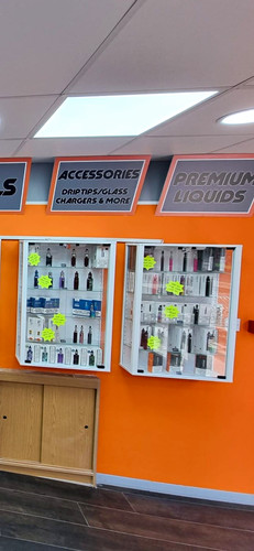 Wall mounted lockable glass - wall,