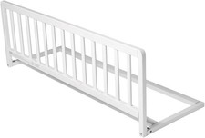 Safetots Wooden Bed Guard, White, 38cm High x 110cm Wide, x 