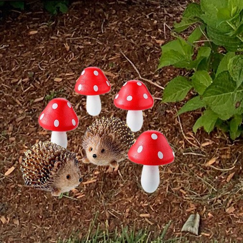 Resin hedgehogs garden - resin,