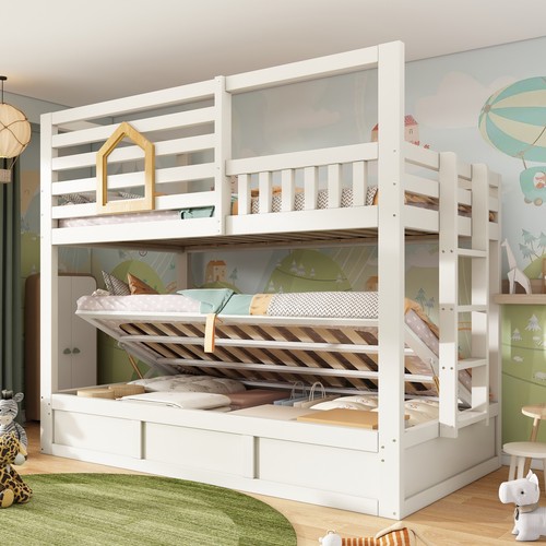 Kids bunk bed wooden - kids, cabin