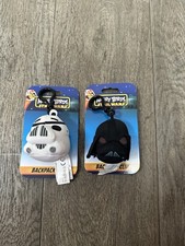 Angry Birds Star Wars Stormtrooper & Darth Vader Backpack Clip - New