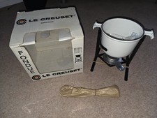 Retro LE CREUSET FONDUE SET in