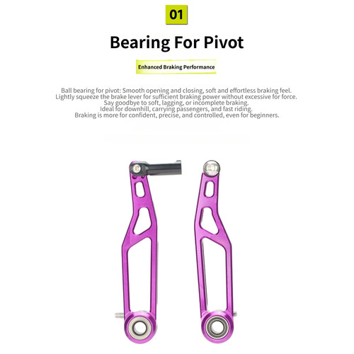 Brakes for folding bicycles - v,