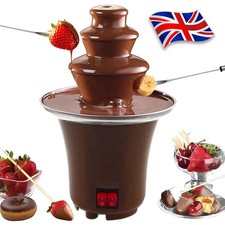 Electric Chocolate Fountain 3 Tier Fondue Dip Machine/ Food Tray Giles Posner UK