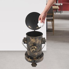 Vintage trash can - bronze color