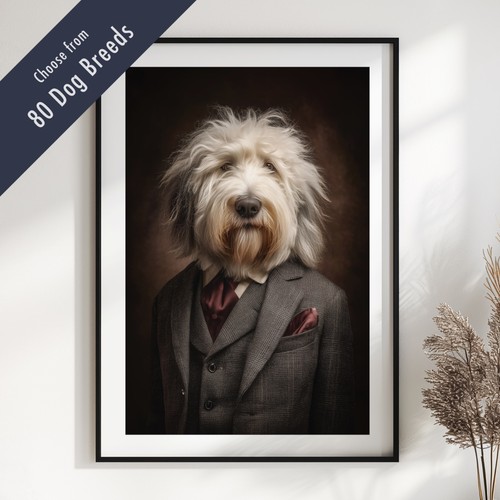 Smartly dressed dog portrait - smartly,