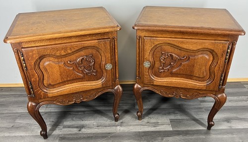 Pair bedside tables - of,