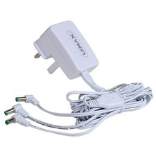 Lemax UK Power Adaptor 3 Outputs Changeable Plug 4.5V White 94565
