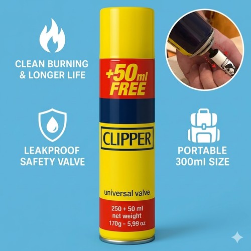 Clipper butane gas lighter - butane,