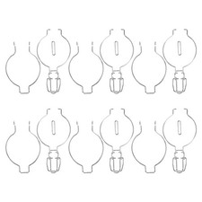 6 Pcs Airtight Wide Mouth Glass Jar Hanging Lids Jars with Handle