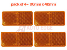 4x Self-Adhesive Amber Orange