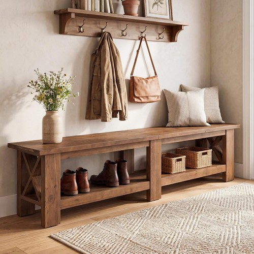 Farmhouse solid wood - 70.87",