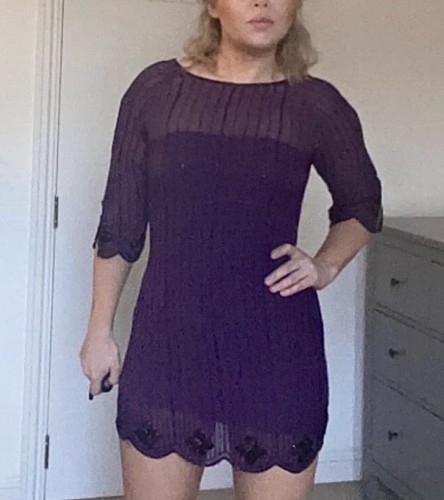 Vintage 1920s style plum