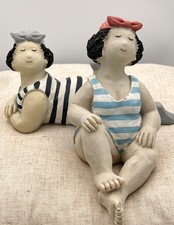 Fat Curvy Lady swimsuit blue