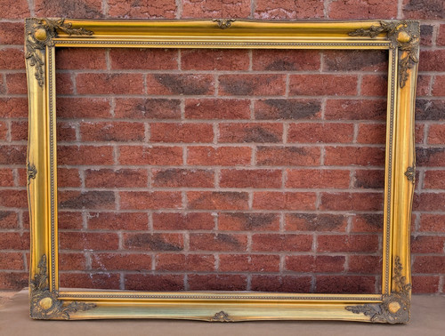 Vintage gold ornate picture - vintage,