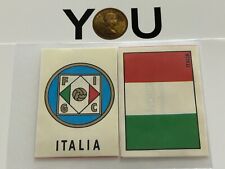 1970 PANINI MEXICO 70 WC  FIFA - FLAG & BADGE - ITALY  *ULTRA RARE STICKER*