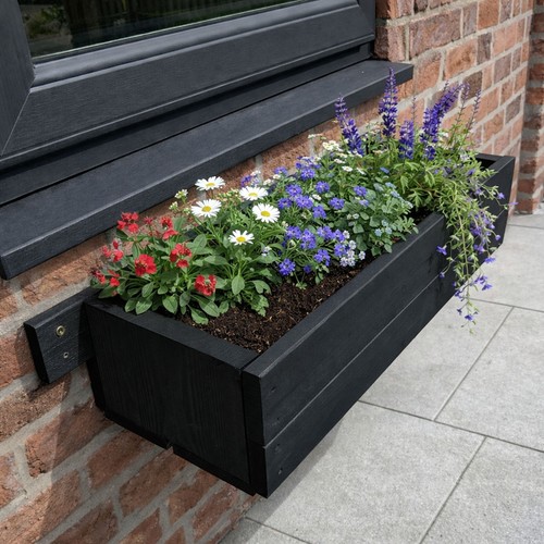 Wooden window box - wooden,