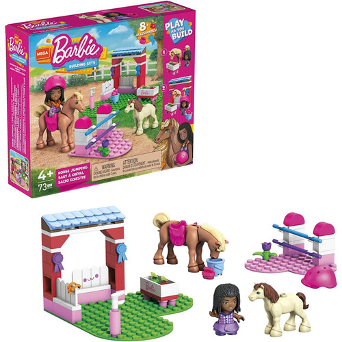 Mega barbie horse jumping - barbie,