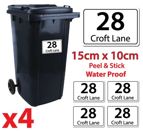 Wheelie bin stickers - wheelie,