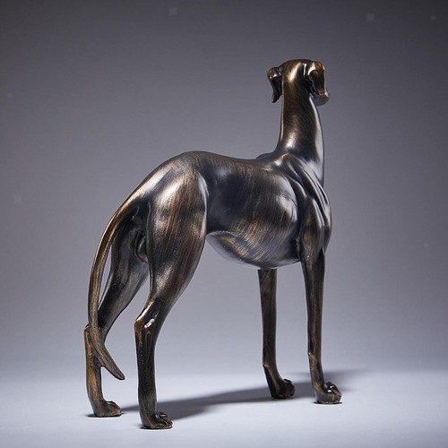 Greyhound dog statue - greyhound, desk
