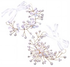 2PCS Pearl Corsage Bracelet -