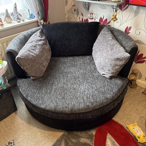 Swivel cuddle chair - chair, excellent