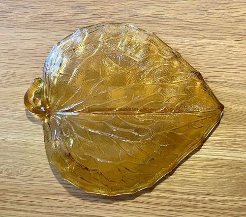 Vintage bagley amber glass - amber,
