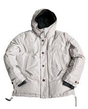 Pretty Green Quilted Field Jacket Light Grey Size XL Unisex Free Post 