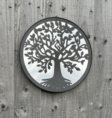 Garden mirror tree of - mirror, life