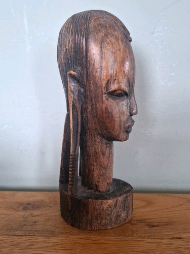 Vintage hand carved ebony - vintage,