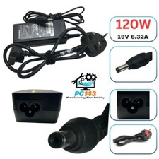 Genuine Toshiba Laptop Charger 19V - 6.32A 120W with Power Lead