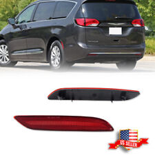 2PCS Red Rear Bumper Bar Reflector Lights For 17-23 Chrysler Pacifica & Voyager