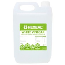 Hexeal White Vinegar 5L - Food Grade - Cooking, Cleaning, Pickling & Baking