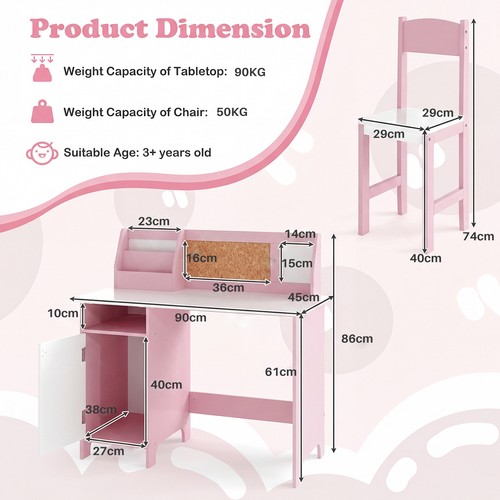Hutch kids table and - kids, chair