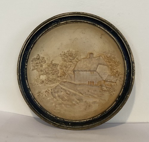 Vintage chalkware relief - vintage,