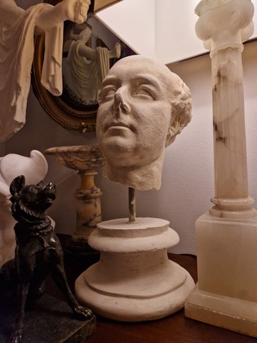 Lifesize plaster bust early - plaster, bust,
