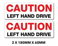 Sticker Caution Left Hand