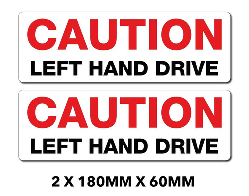 Sticker caution left - sticker,