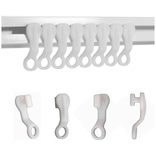 Curtain track glider hooks - track,