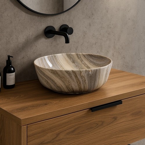 Marble luxe round - marble,