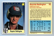 Raymie Redington #92 Iditarod Trail Sled Dog Race 1992 Motorart Trading Card
