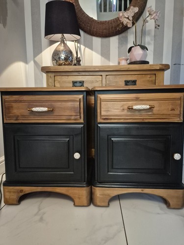 Bedside cabinet made by - x2,