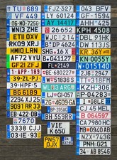 EUROPE/EUROPEAN License Plates Italy France Spain Germany UK & MORE Choice
