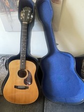 Vintage Gibson Epiphone  1988 PR-350S  Acoustic guitar With Hard Case.