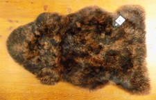 XL Extra Large RED FOX Dark Brown Tipped Tips GENUINE AUSTRALIAN SHEEPSKIN RUG