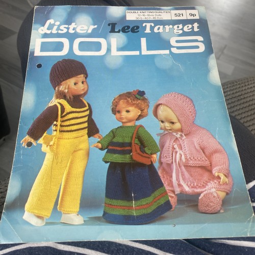 Dolls vintage knitting pattern - vintage,