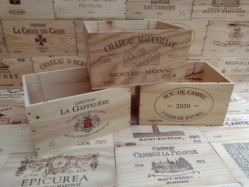 French wine box crate - french,