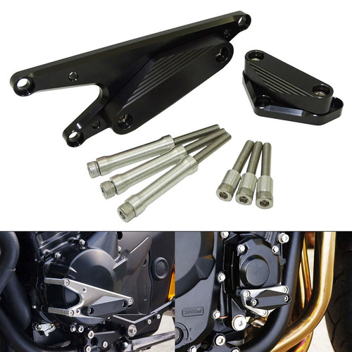 Black engine guards crash pad - black,